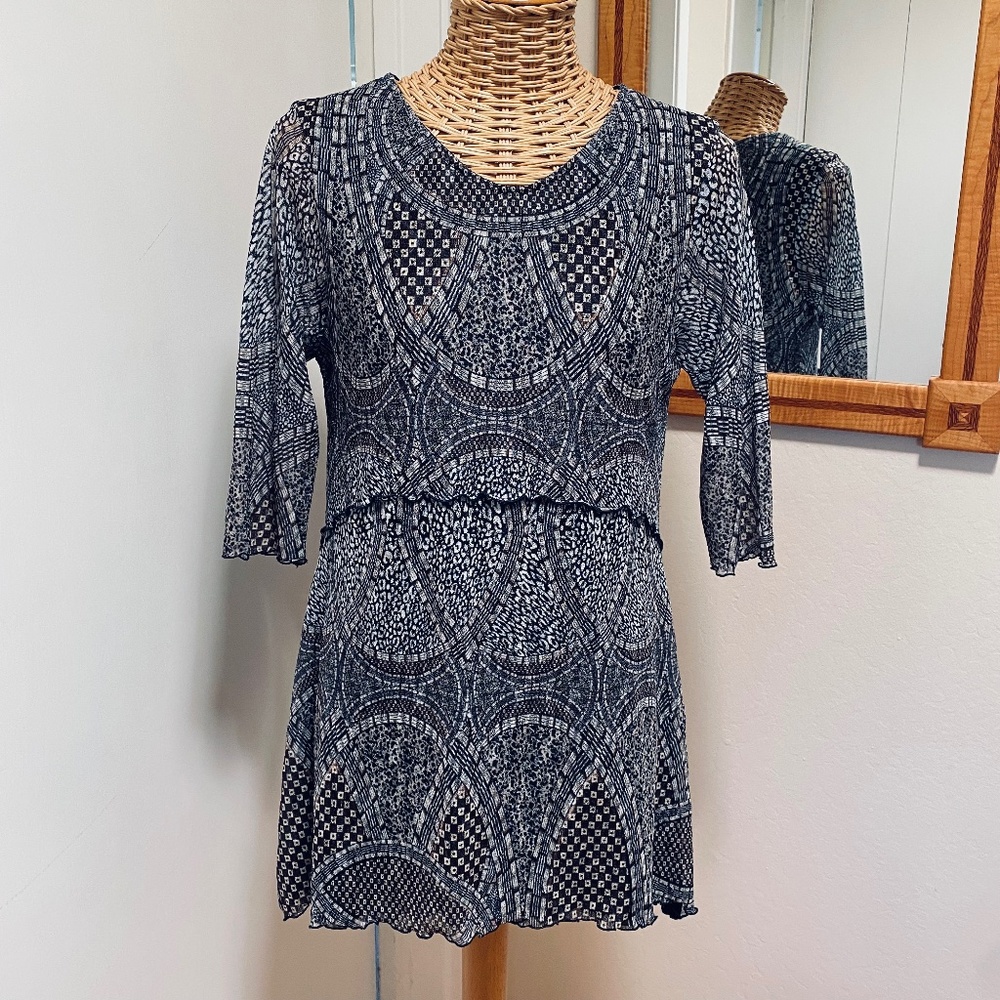 Giselle Shepaton Art Deco Tunic Small NWOT